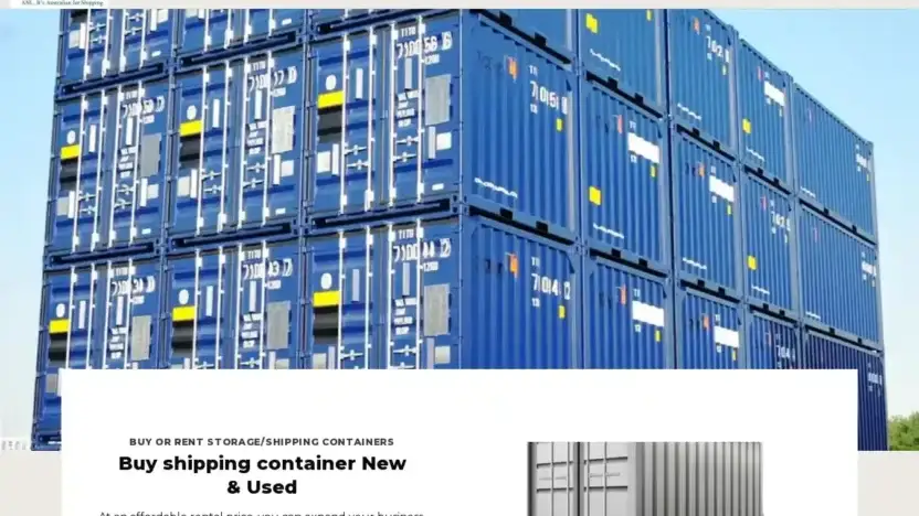 Screenshot of Container scam website Anlcontainerline.com