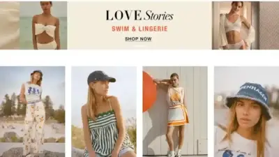 Screenshot of Non-Delivery scam website Anthropologiesaleus.shop