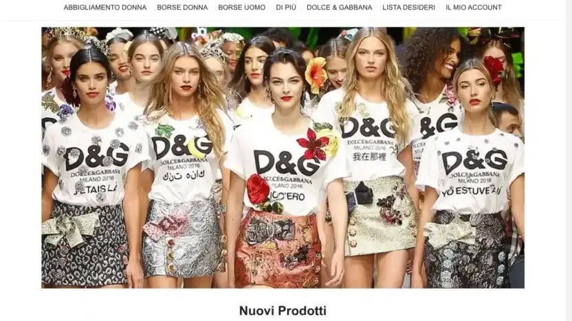 Screenshot of Non-Delivery scam website Antonellaalbasini.com