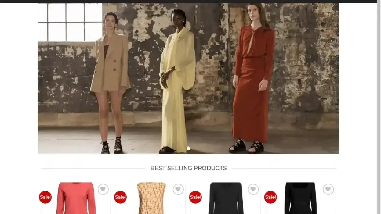 Screenshot of Non-Delivery scam website Antonellitrendy.com