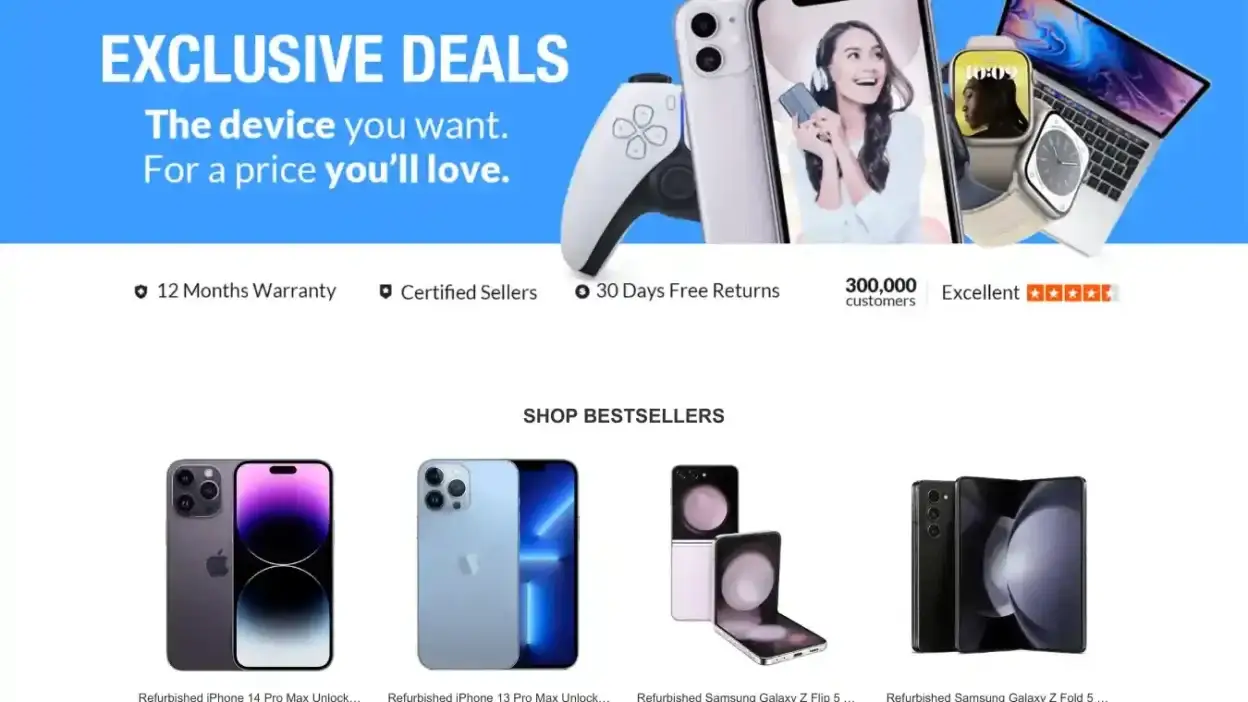 Screenshot of Non-Delivery scam website Applesoutlet.com