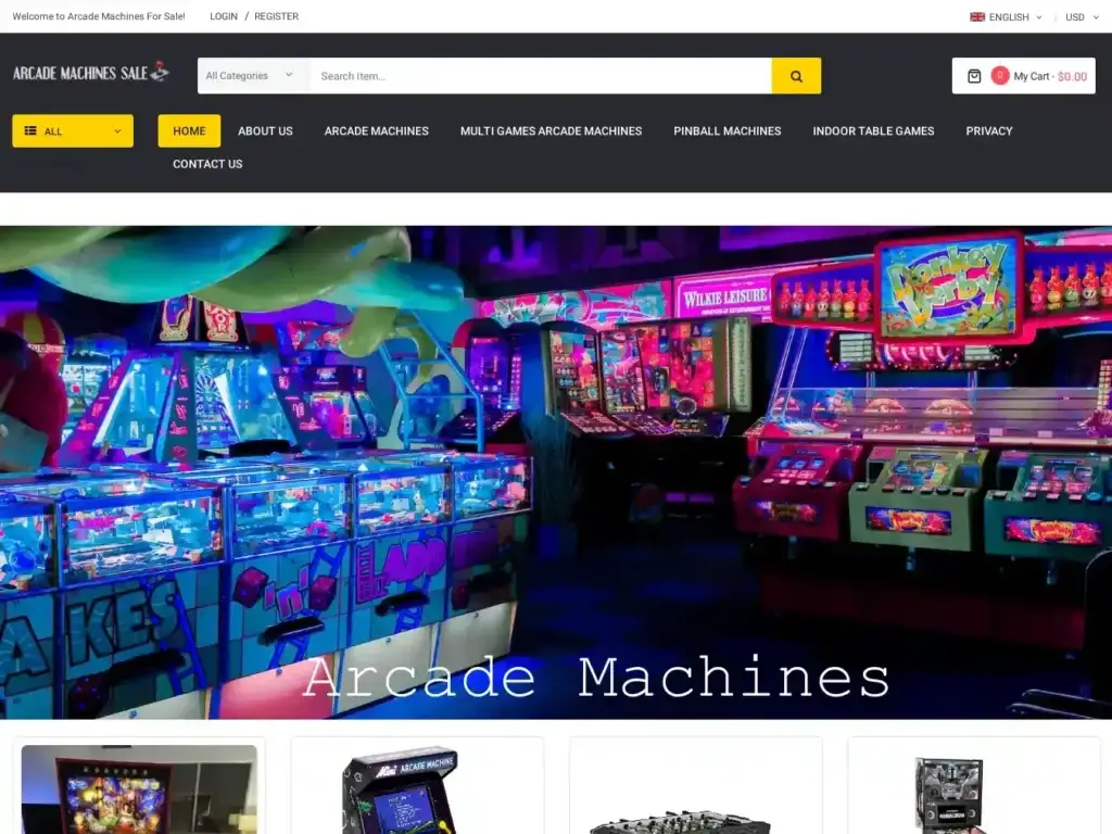 arcademachinessale-com Alternative Text