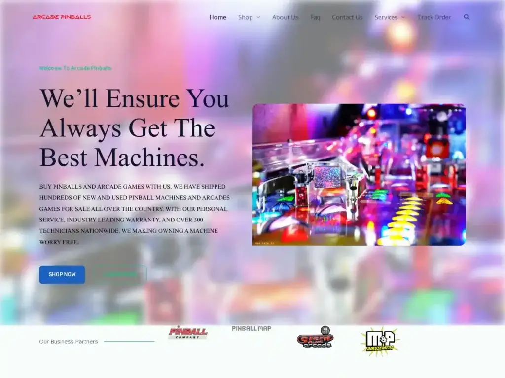 arcadepinballs-com Alternative Text