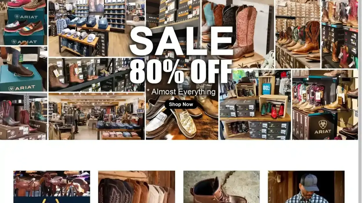 Screenshot of Non-Delivery scam website Arlatboots.shop