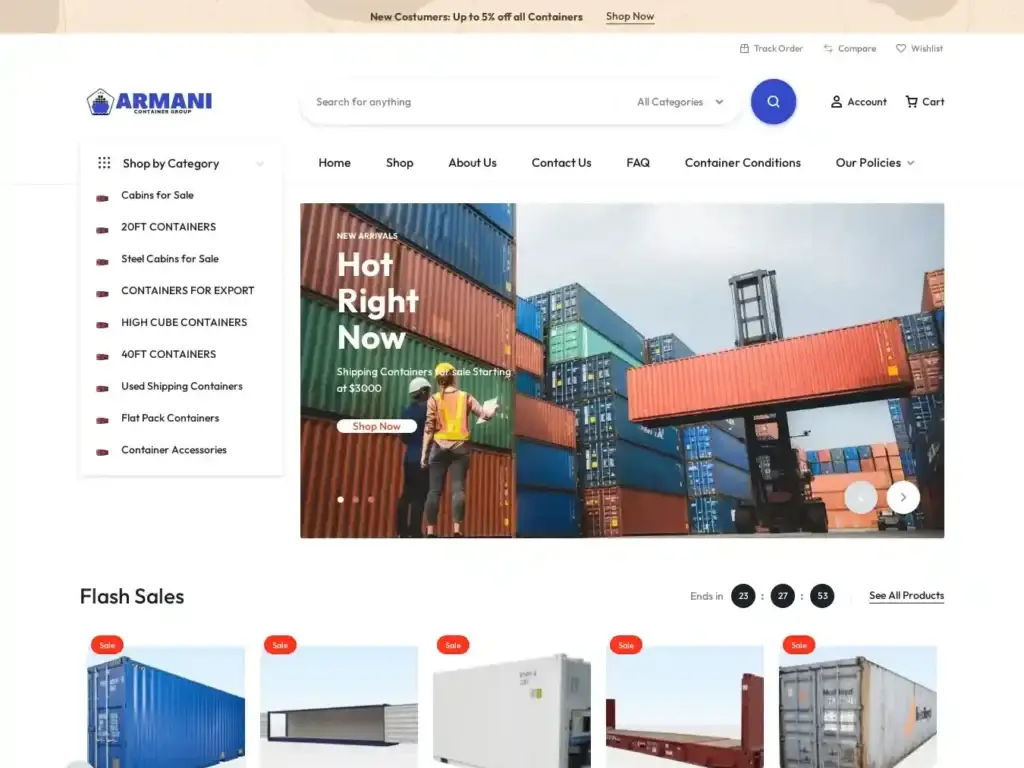 armanicontainergroup-com Alternative Text