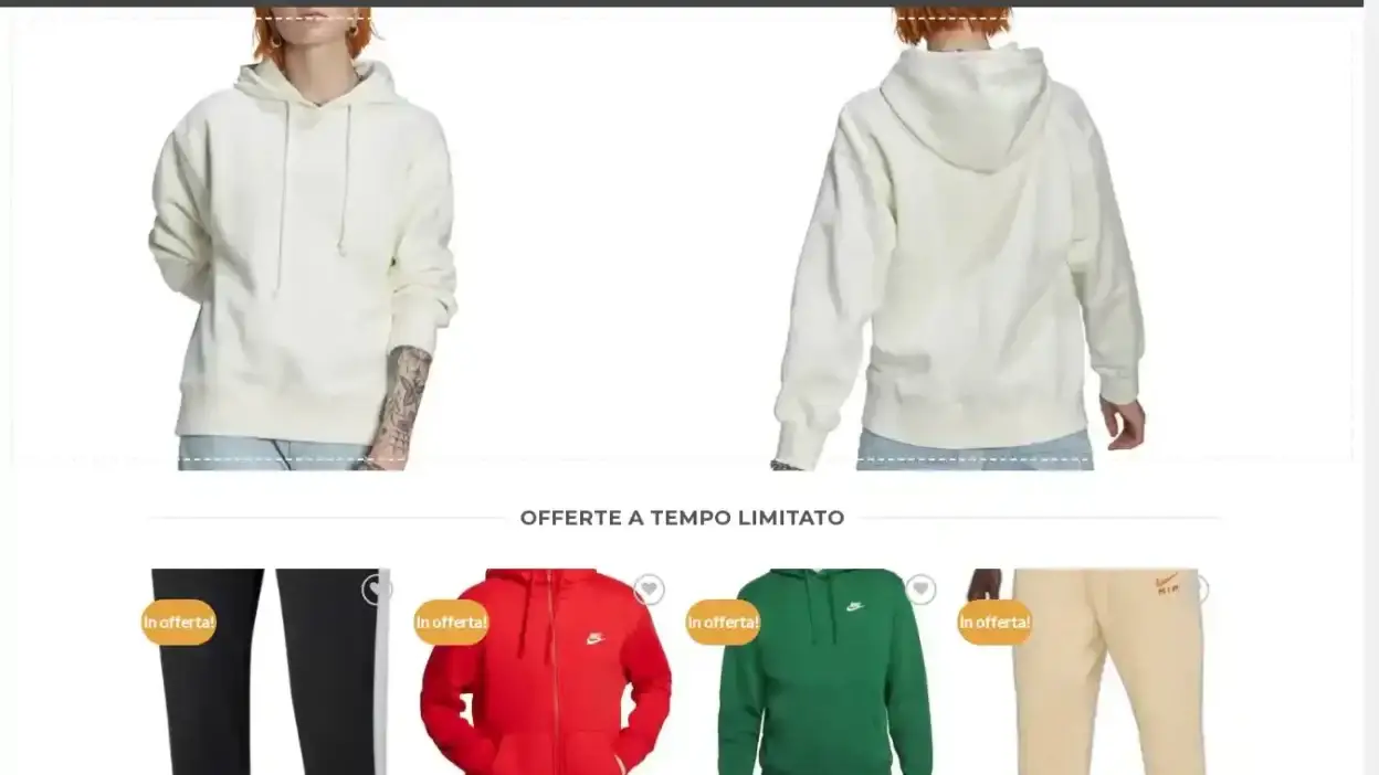 Screenshot of Non-Delivery scam website Athleticsofferte.com