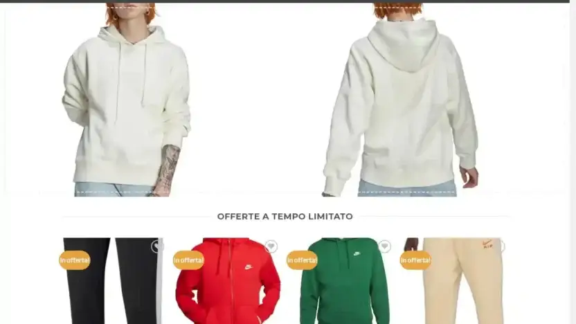 Screenshot of Non-Delivery scam website Athleticsofferte.com