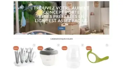 Screenshot of Non-Delivery scam website Aubertbebe.com