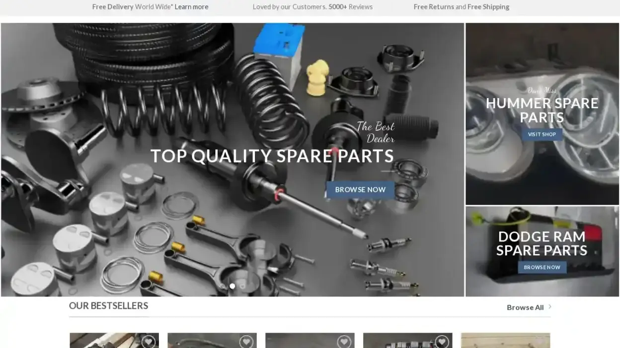 Screenshot of Non-Delivery scam website Autocompany.store