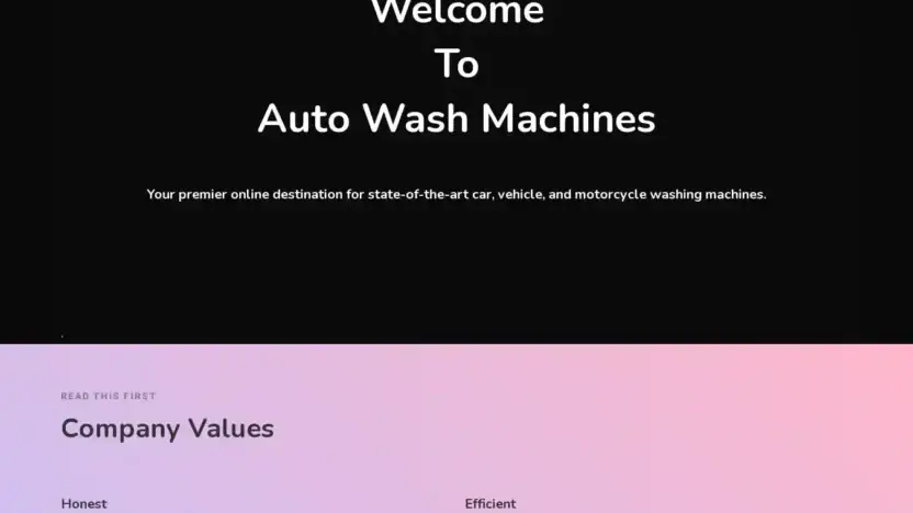 Screenshot of Non-Delivery scam website Autowashmachines.com