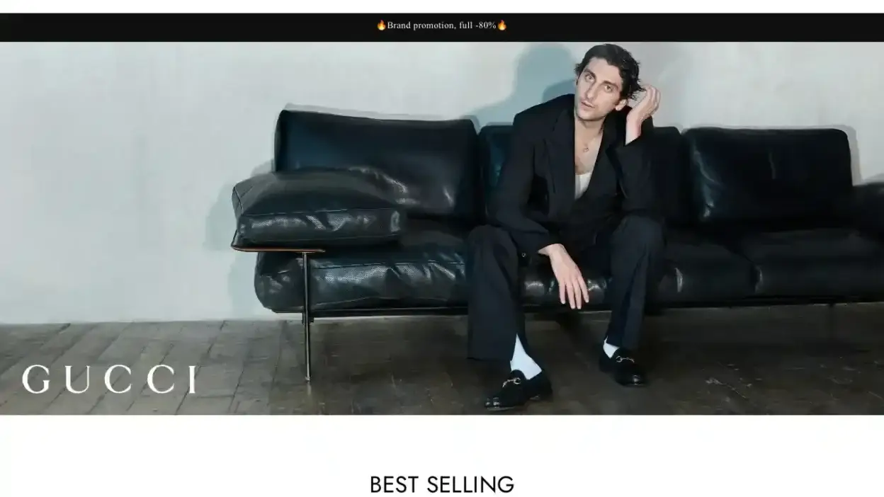 Screenshot of Non-Delivery scam website Bagsautumnsale.com