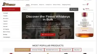 Screenshot of Whisky scam website Barrelwhis.com