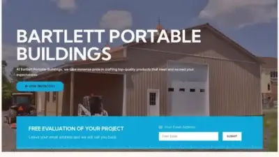 Screenshot of Container scam website Bartlettportablebuildings.com
