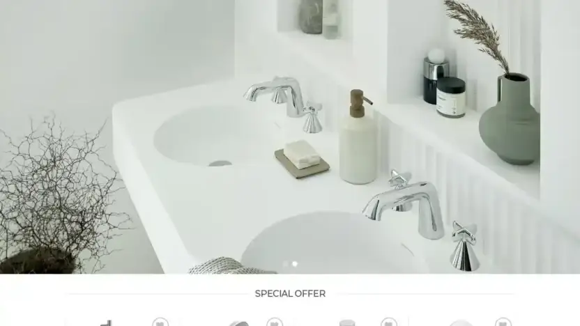 Screenshot of Non-Delivery scam website Bathroomvado.com