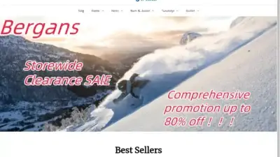 Screenshot of Non-Delivery scam website Berganseu.shop