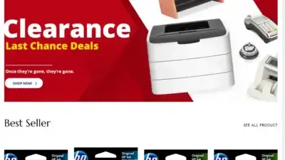 Screenshot of Non-Delivery scam website Best-officemachines.com