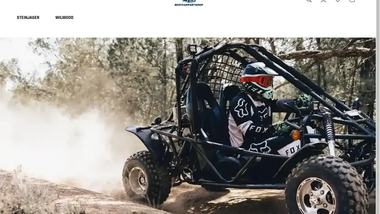 Screenshot of Non-Delivery scam website Bestcarpartshop.com