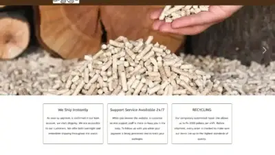 Screenshot of Non-Delivery scam website Bestwoodspellets.com