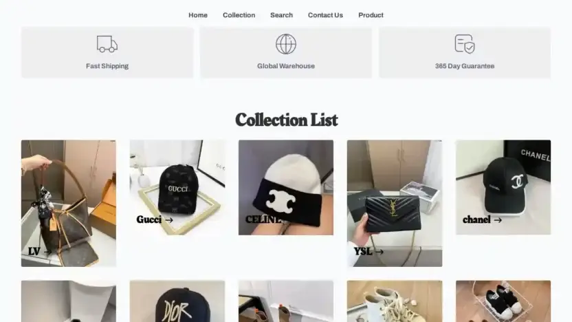 Screenshot of Non-Delivery scam website Bettyfashion2024.store