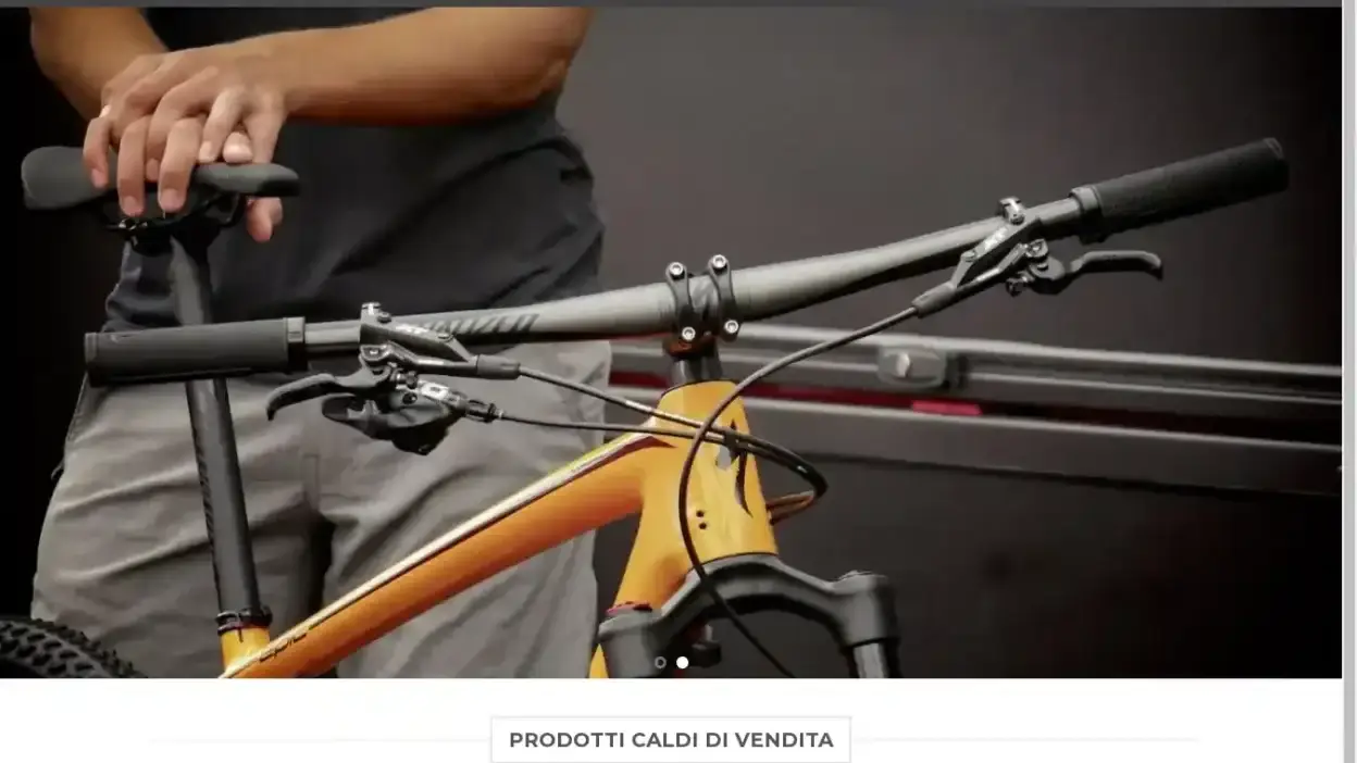 Screenshot of Non-Delivery scam website Bicicomponenti.com