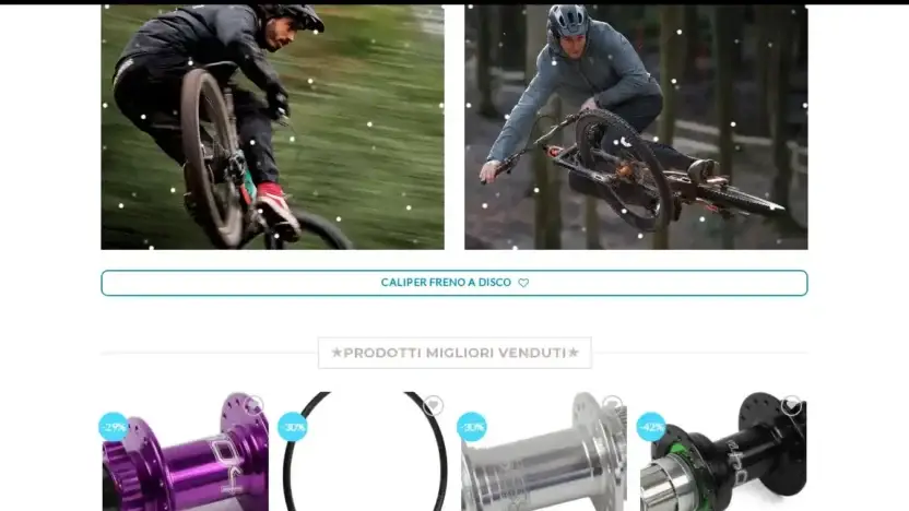 Screenshot of Non-Delivery scam website Bicihope.com