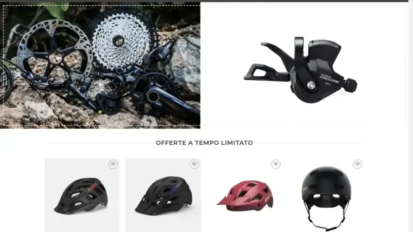 Screenshot of Non-Delivery scam website Bicinegozio.com