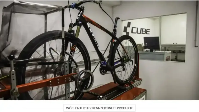 Screenshot of Sport scam website Bikekauf.com