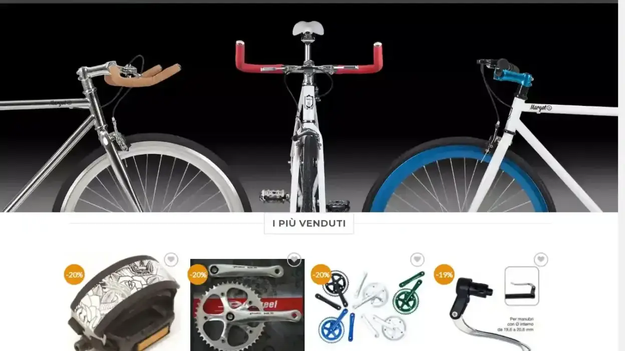 Screenshot of Non-Delivery scam website Bikeprodotti.com