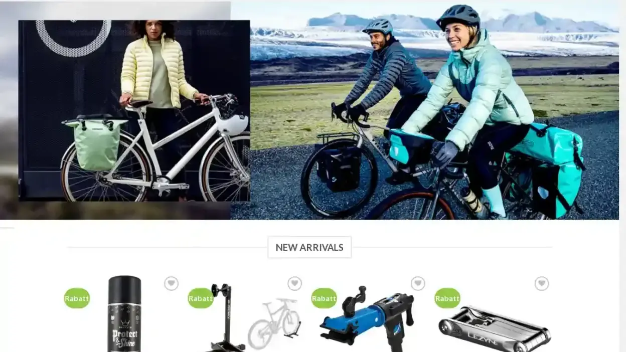 Screenshot of Non-Delivery scam website Bikezubehor.com