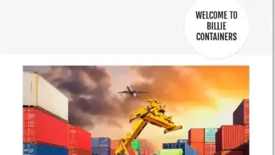 Screenshot of Container scam website Billiecontainers.com
