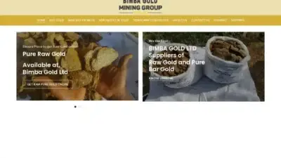 Screenshot of Non-Delivery scam website Bimbagoldltd.com