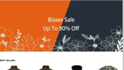 Screenshot of Non-Delivery scam website Blaserzz.shop