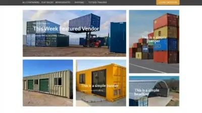 Screenshot of Container scam website Bluewavecontainers.com