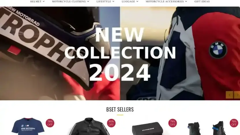 Screenshot of Non-Delivery scam website Bmwmootorrad.shop