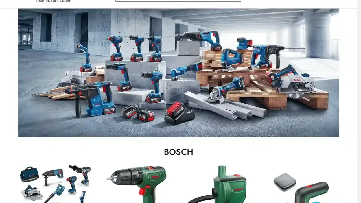 Screenshot of Non-Delivery scam website Boschdiy.shop
