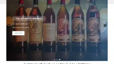 Screenshot of Whisky scam website Bourbonkingmall.com
