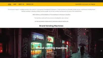 Screenshot of Non-Delivery scam website Brandvendingmachine.shop