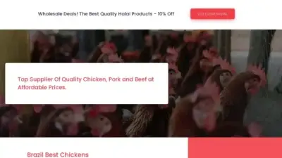 Screenshot of Non-Delivery scam website Brazilbestchickens.com