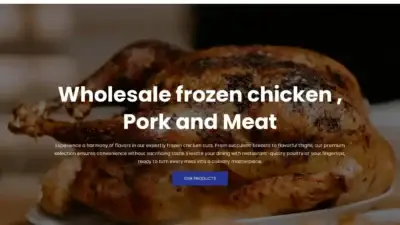Screenshot of Non-Delivery scam website Brazilfrozenchickenexports.com