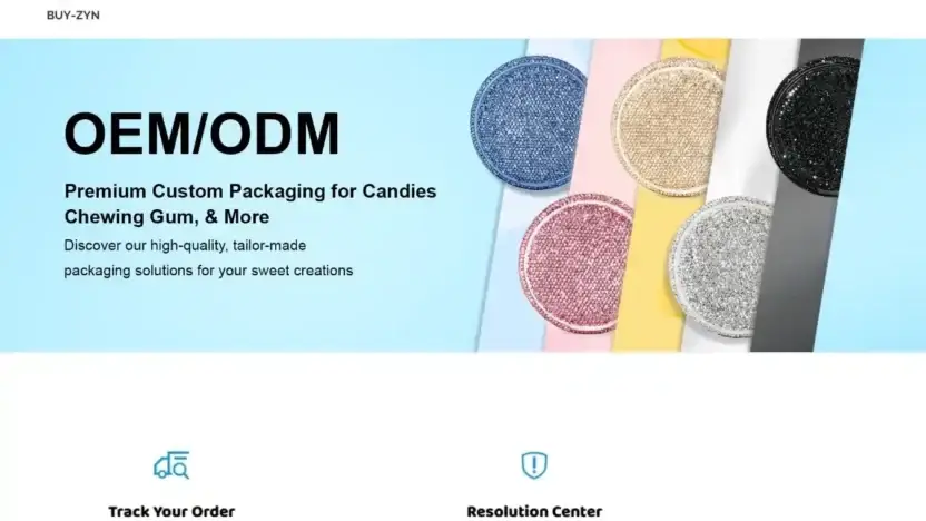 Screenshot of Non-Delivery scam website Buy-zyn.com