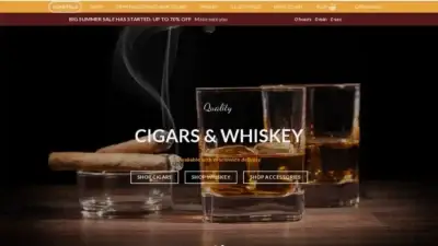 Screenshot of Non-Delivery scam website Buycigarsonline.org