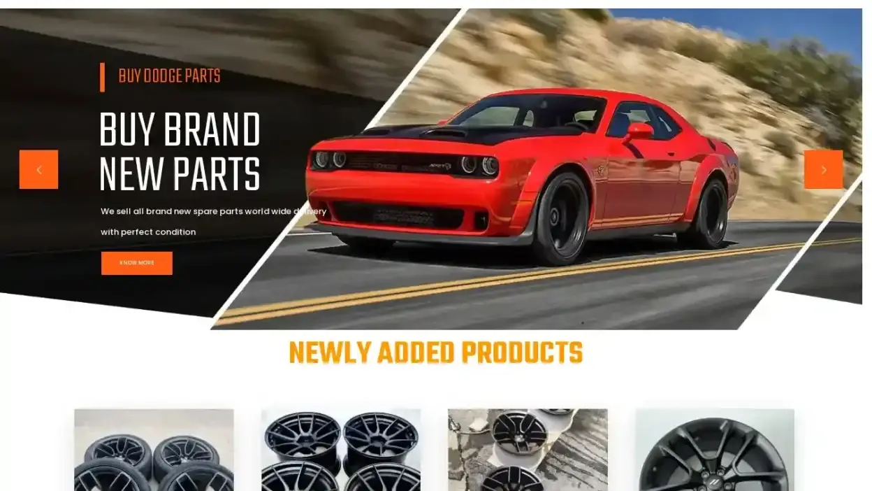 Screenshot of Non-Delivery scam website Buydodgeparts.com