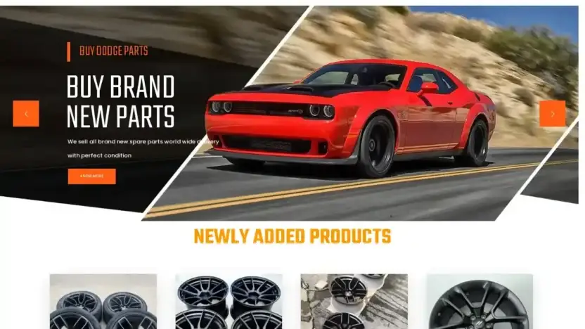 Screenshot of Non-Delivery scam website Buydodgeparts.com