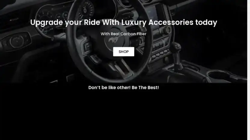 Screenshot of Automobile scam website Buymustangpartsnearme.com