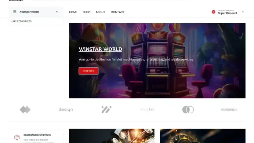 Screenshot of Non-Delivery scam website Buyslotmachinesonline.com