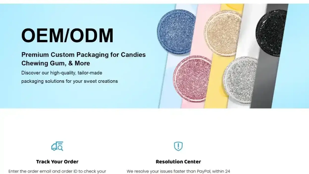 Screenshot of Non-Delivery scam website Buyzyn-pouches.com