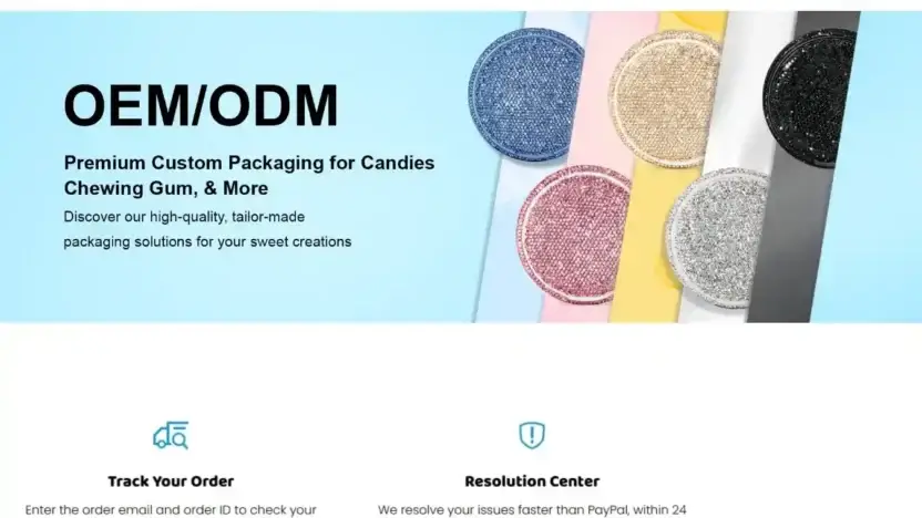 Screenshot of Non-Delivery scam website Buyzyn-pouches.com