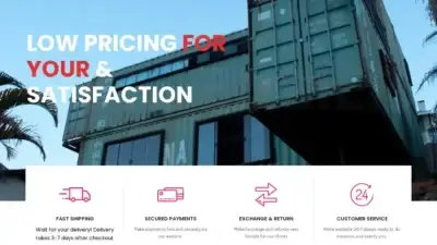 Screenshot of Container scam website Cargocontainerstraders.com