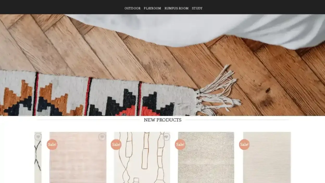 Screenshot of Non-Delivery scam website Carpetvogue.com
