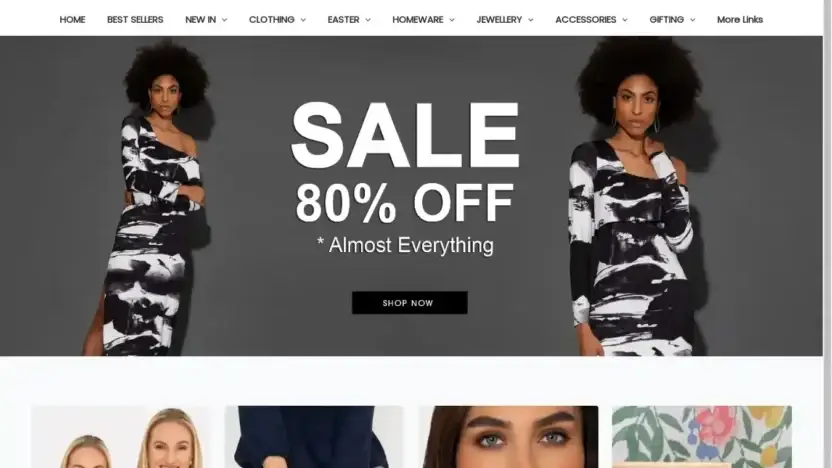 Screenshot of Non-Delivery scam website Carraigdonndiscount.shop